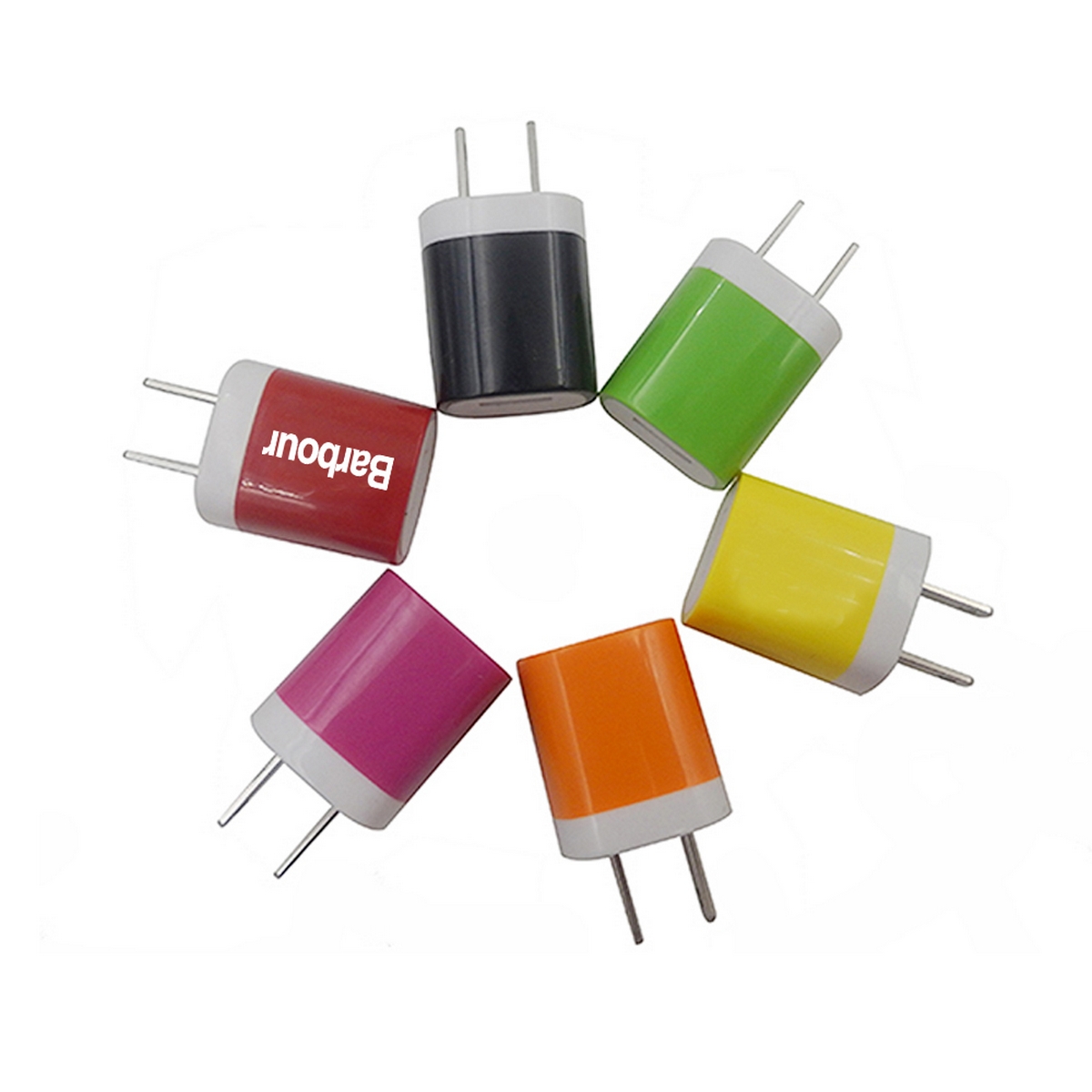 Colorful USB Wall Charger Power Adapter