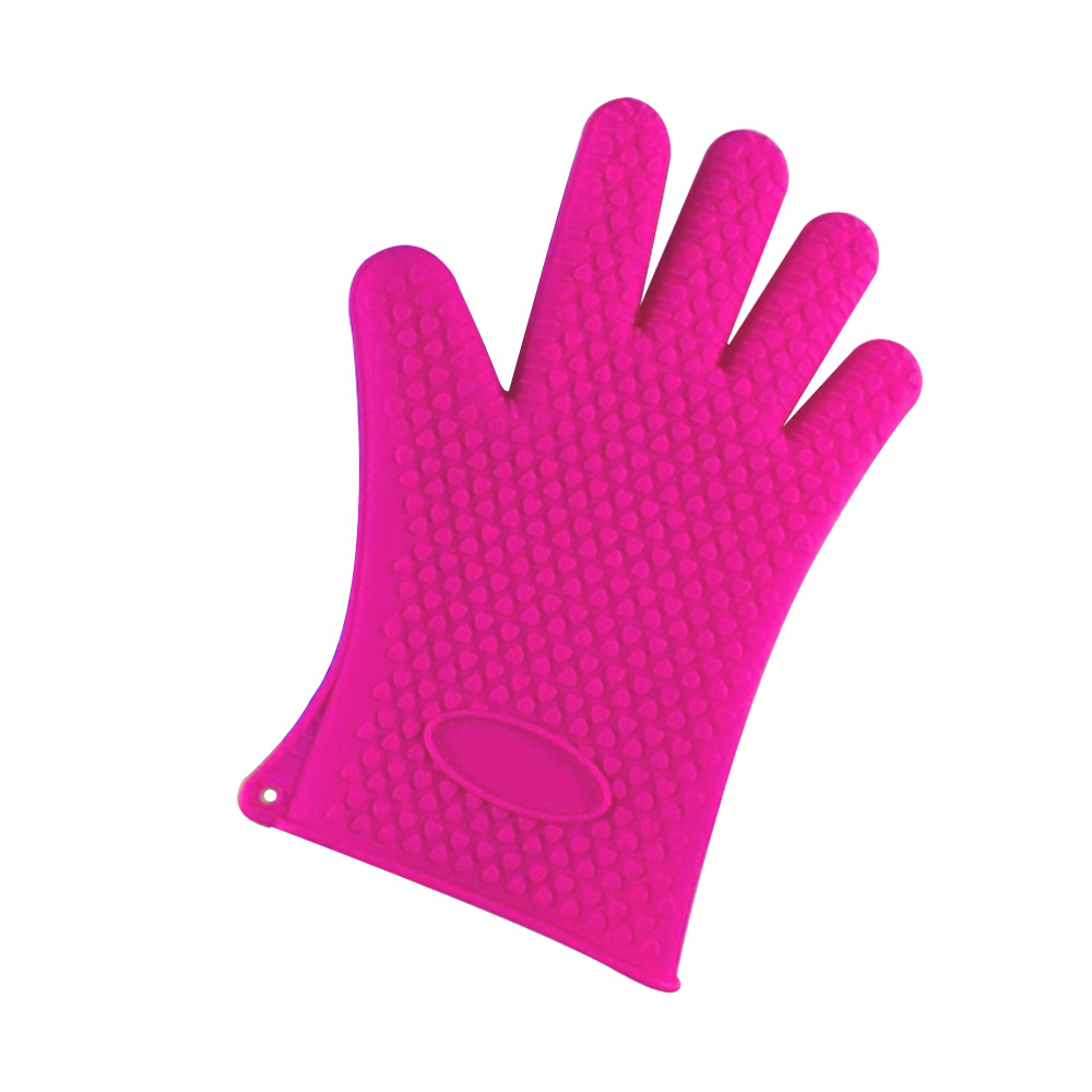 Heat Resistant BBQ Cooking Silicon Oven Glove Mitt