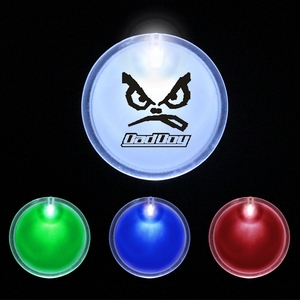 2" Lighted Glow Up LED Button Pin Badge - 2" Lighted Glow Up LED Button Pin Badge
