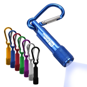 Mini LED Flashlight Keychain with Carabiner - Mini LED Flashlight Keychain with Carabiner