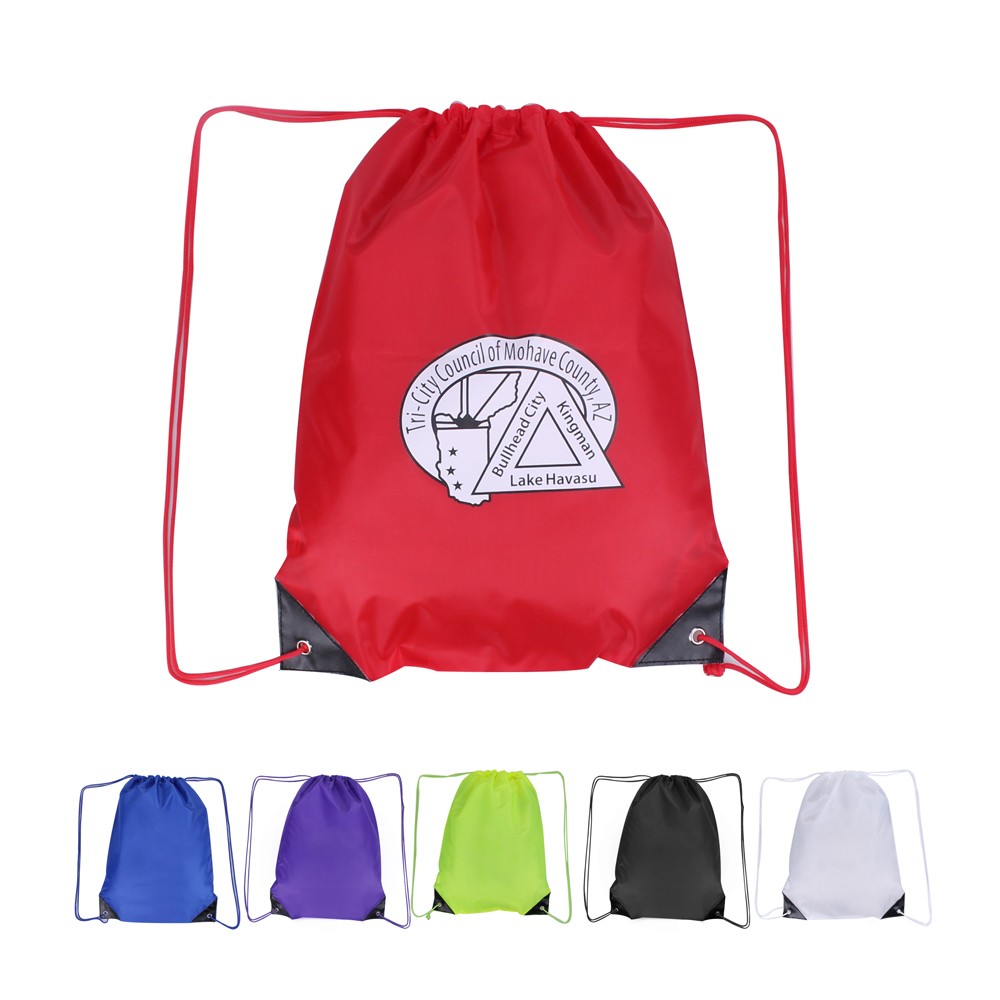 Polyester Drawstring Cinch Backpack - Polyester Drawstring Cinch Backpack