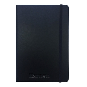 Hard PU Notebook With Pocket - Black - Hard PU Notebook With Pocket - Black